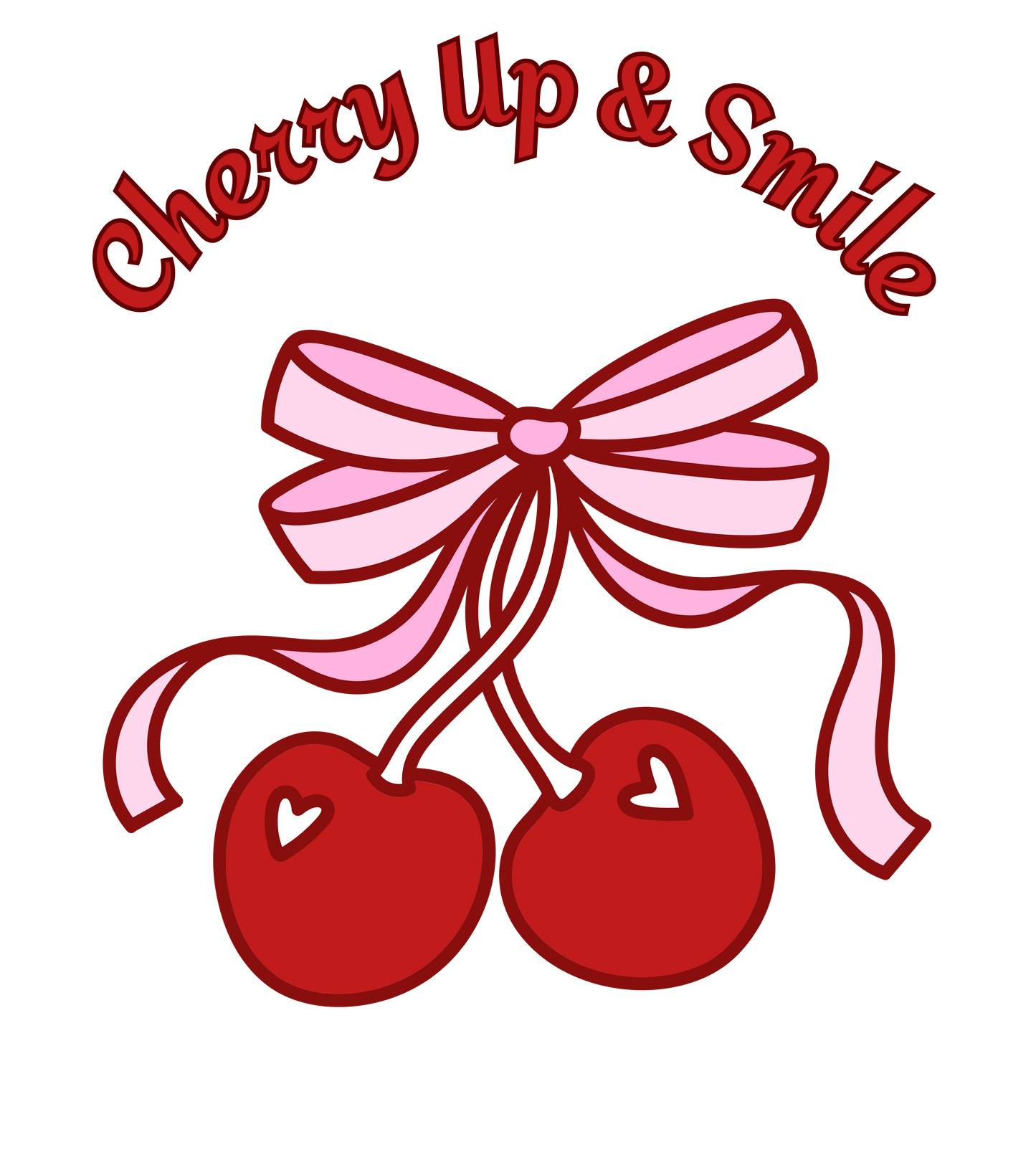 Cherry Up & Smile T shirt