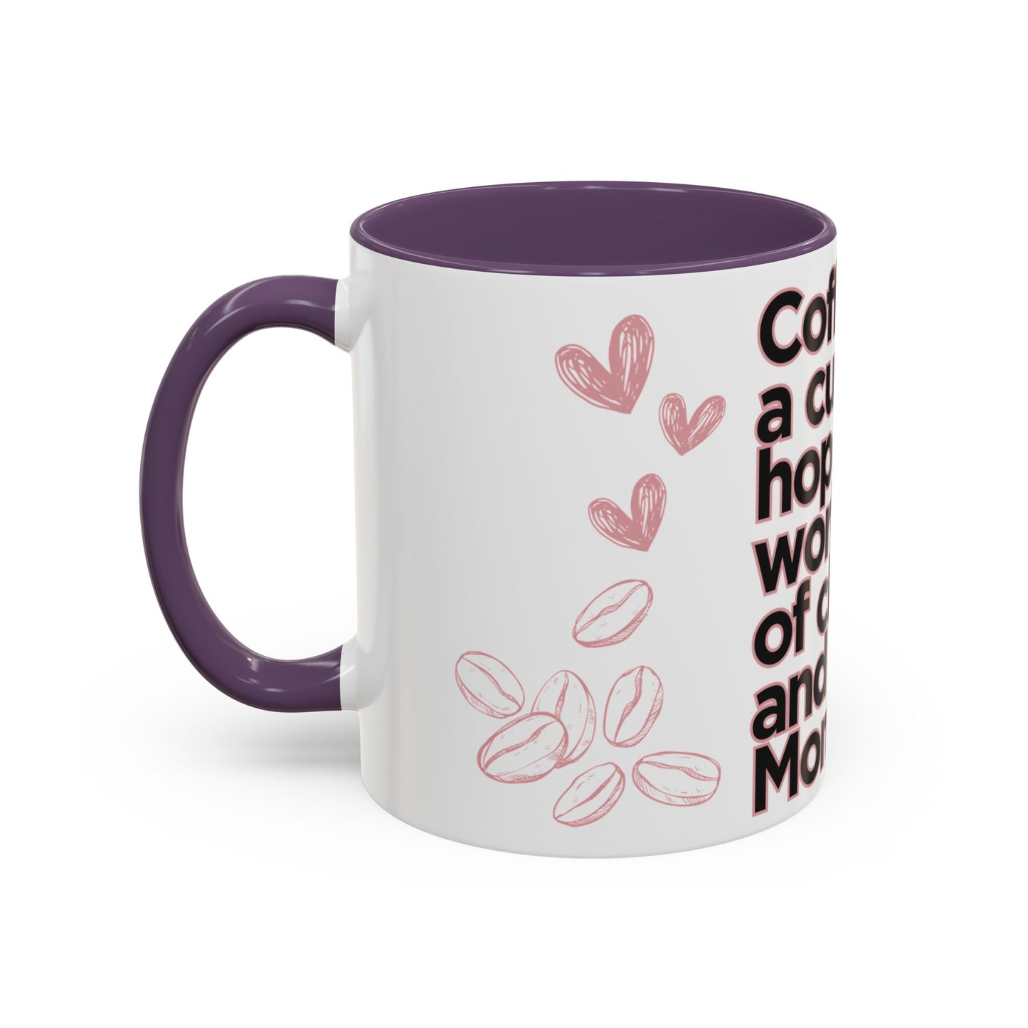 Motivational Coffee Mug - "Coffee is a Cup of Hope in a World Full of Chaos and Mondays" | Gift for Coffee Lovers, Home Office Decor,