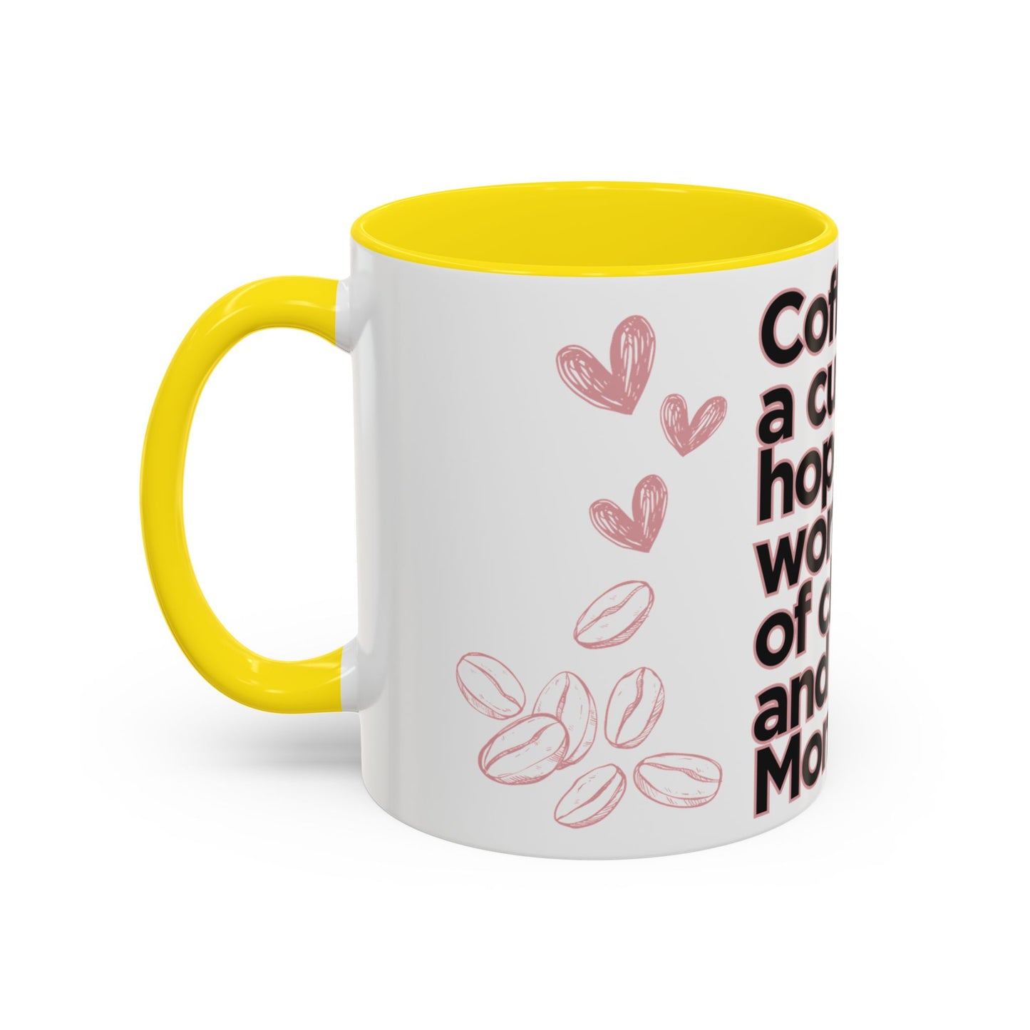 Motivational Coffee Mug - "Coffee is a Cup of Hope in a World Full of Chaos and Mondays" | Gift for Coffee Lovers, Home Office Decor,